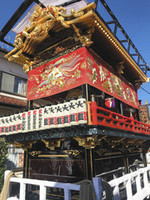 全体の修理が完了した大当町の祭り屋台 全体の修理が完了した大当町の祭り屋台