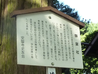 御室社の解説看板 御室社の解説看板