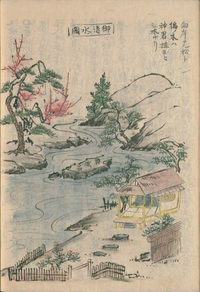 「遠江古蹟圖會」の「見付の御清水」 「遠江古蹟圖會」の「見付の御清水」
