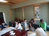 子連れママボランティア講座湖南荘で実習