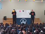 追分幼稚園にてパネルシアター上演
