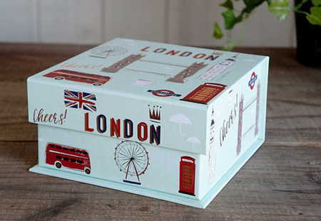 紙製タブボックス　ロンドン
