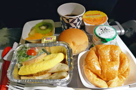 エールフランス航空　機内食　朝食