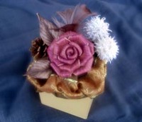 12月のレザー&押し花教室