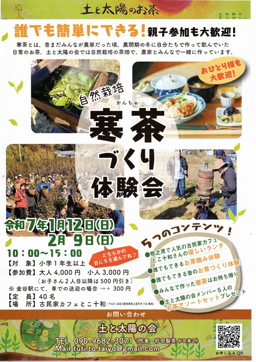 今年の寒茶は 今年の寒茶は