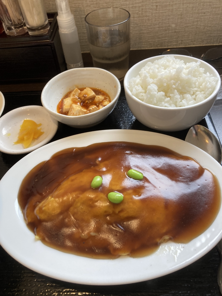 黒酢かに玉定食 黒酢かに玉定食
