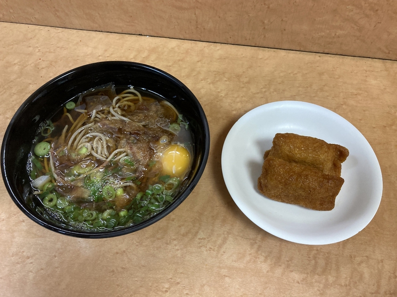 浜松駅構内 自笑亭 月見そば 浜松駅構内 自笑亭 月見そば