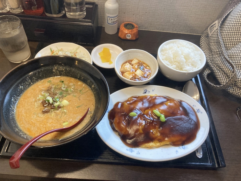 中華食堂熱風 かに玉黒酢定食 中華食堂熱風 かに玉黒酢定食
