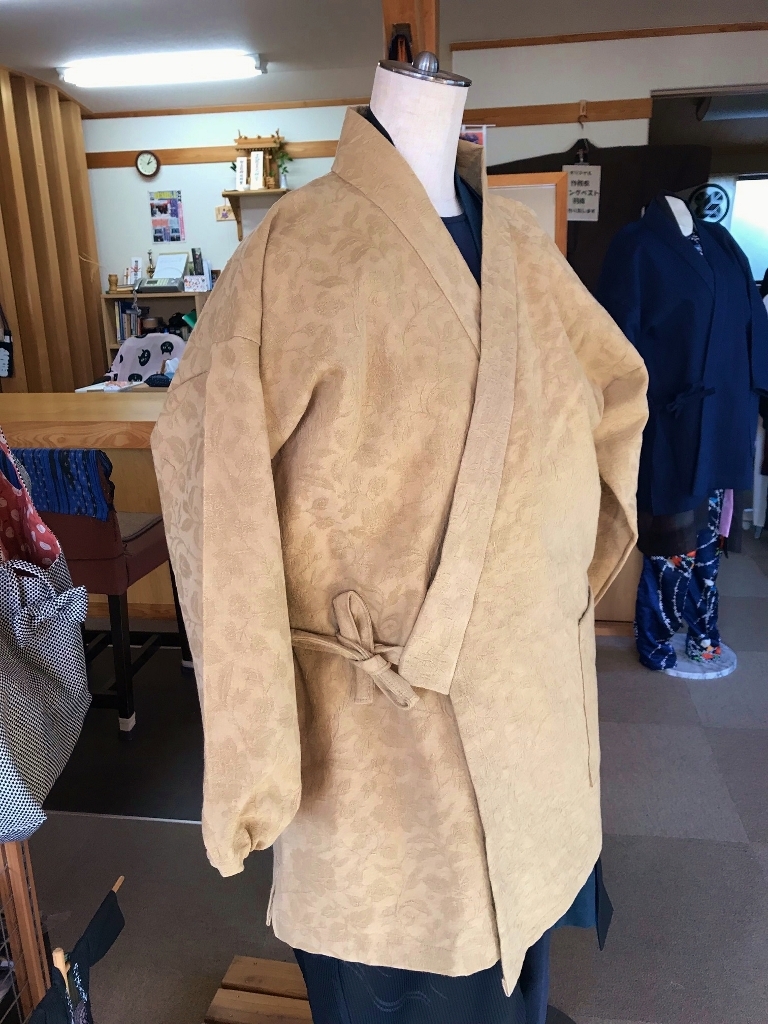 草木染め 草木柄地紋 オーダー作務衣 草木染め 草木柄地紋 オーダー作務衣
