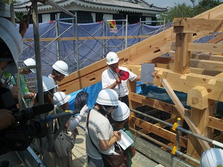 浜松城を知りつくそう!(天守門工事見学)