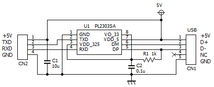 USB-シリアル PL2303SA