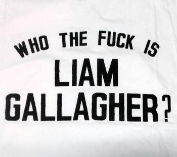 ★リアム ギャラガー Tシャツ Liam Gallagher Who the Fuck… 正規品 #ロックTシャツ