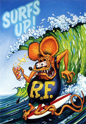 ★Rat Fink #ラットフィンク Surfs Up サーフアップ スタチュー! #フィギュア