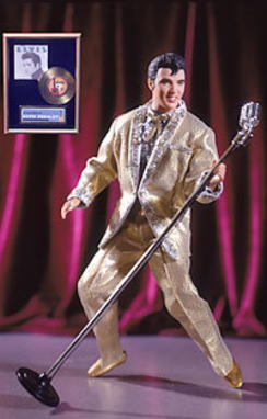 ★Elvis Presley エルヴィス #バービー 金ラメ Gold Suit!!! 01年版  #フィギュア