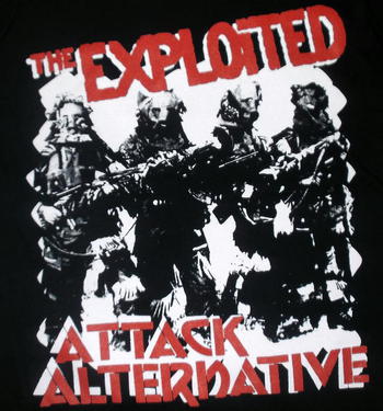 ★エクスプロイテッド Tシャツ EXPLOITED ATTACK  正規品 ukhc #ロックTシャツ #PUNK