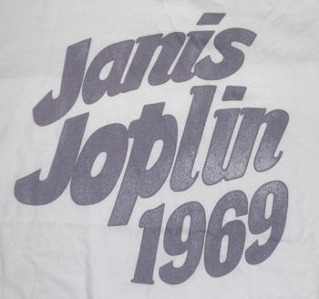 ★ジャニス ジョプリン Tシャツ Janis Joplin 1969 白 正規品 #ロックTシャツ