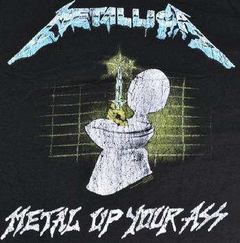 ★ #メタリカ METALLICA Tシャツ Metal Up Your Ass 正規品 他リタイア! #ロックTシャツ