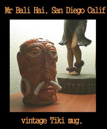 ★バリ・ハイ Mr Bali Hai, vintage Tiki mug, San Diego #ティキマグ