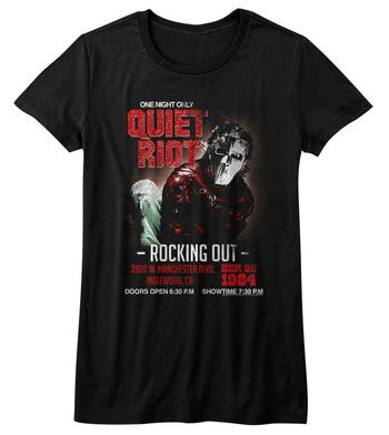 ★クワイエット ライオット Tシャツ Quiet Riot ROCKING OUT  正規品 #ロックTシャツ