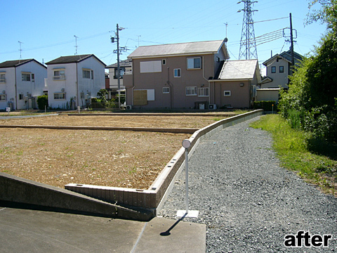 富塚町弁天平:造成工事(おわり) 富塚町弁天平:造成工事(おわり)