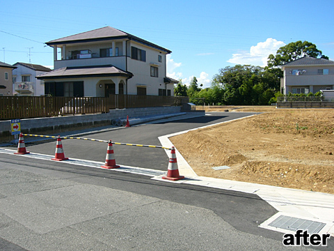 富塚町弁天平:造成工事(おわり) 富塚町弁天平:造成工事(おわり)