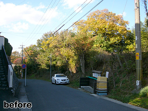 富塚町長坂:宅地造成工事(おわり) 富塚町長坂:宅地造成工事(おわり)