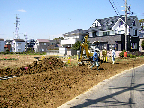 富塚町弁天平:宅地造成工事スタート 富塚町弁天平:宅地造成工事スタート