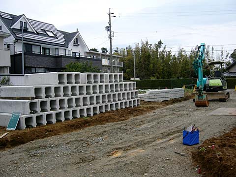 富塚町弁天平:造成工事(その2) 富塚町弁天平:造成工事(その2)