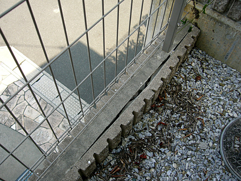 暑さでブロックが・・・ 暑さでブロックが・・・
