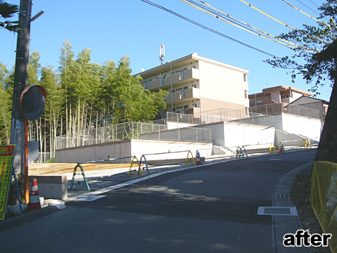 富塚町長坂:宅地造成工事(おわり) 富塚町長坂:宅地造成工事(おわり)