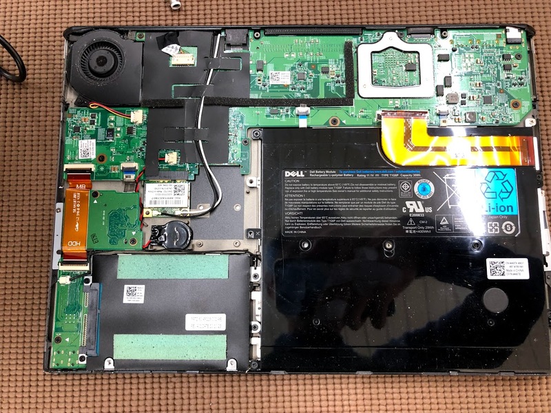 DELL Vostro V130 電源が入らない バッテリーケーブル絶縁修理 DELL Vostro V130 電源が入らない バッテリーケーブル絶縁修理