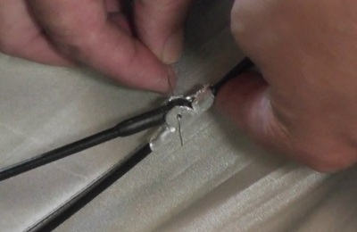グラスファイバー骨の傘修理