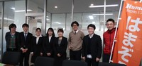 常葉大学の島田久美子先生、木宮さん、学生たちが「はまぞう」に来てくれました！＠ありがとうございます。