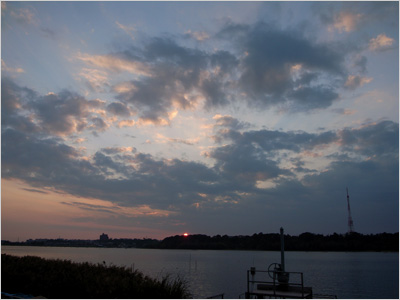 佐鳴湖の夕景