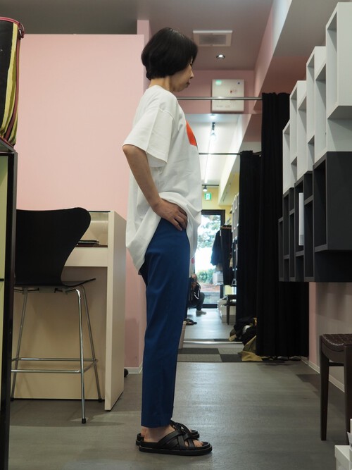 夏に涼しいお仕事用に大好評のMIDIUMIの袖と裾切り替えTee 夏に涼しいお仕事用に大好評のMIDIUMIの袖と裾切り替えTee