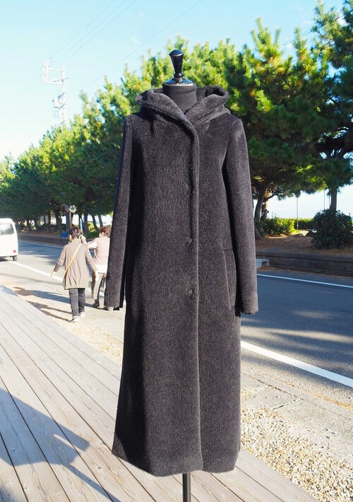 Hermésのコートを手掛けていたMaison Lenerのロングアルパカコート Hermésのコートを手掛けていたMaison Lenerのロングアルパカコート