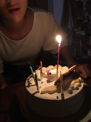 ムスメbirthday*やっぱりピザそして牡蠣 ムスメbirthday*やっぱりピザそして牡蠣
