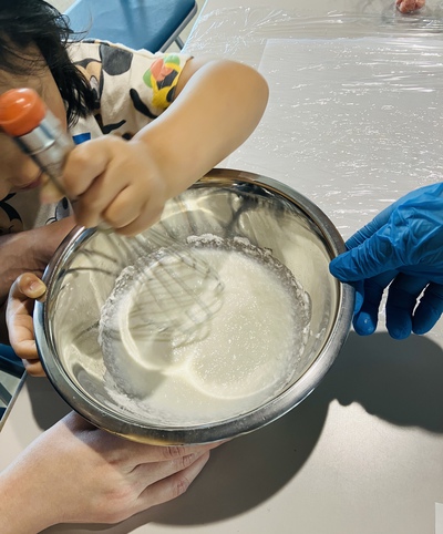 親子クッキングホイップ作り 親子クッキングホイップ作り