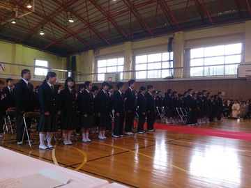 豊橋市立東陵中学校  平成２６年度 親任式･入学式･始業式