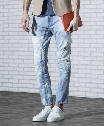 TETE HOMME ダイヤエンボススニーカー TETE HOMME ダイヤエンボススニーカー
