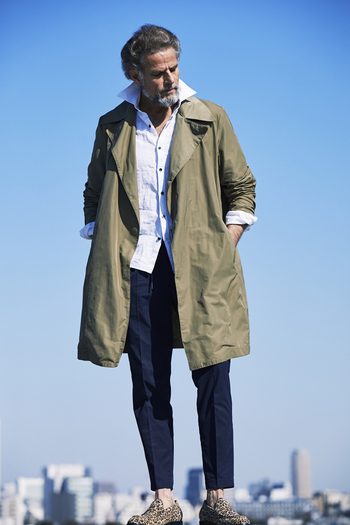 TETEHOMME ワイドカラーラップコート TETEHOMME ワイドカラーラップコート