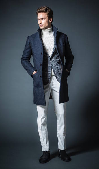 TETEHOMME カシミアブレンドスタンドコート TETEHOMME カシミアブレンドスタンドコート