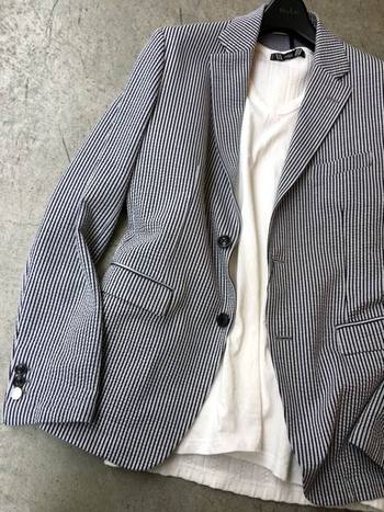 TETEHOMME カットサッカージャケット TETEHOMME カットサッカージャケット