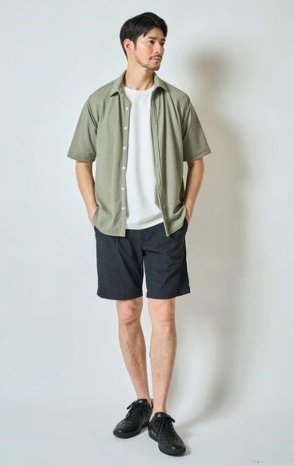 TETEHOMME ムラプリントショートパンツ TETEHOMME ムラプリントショートパンツ