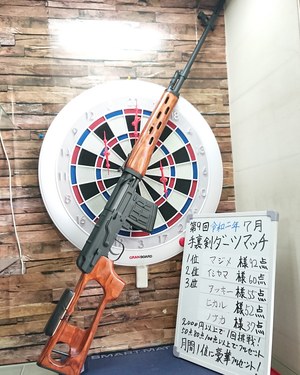 手裏剣ダーツマッチを再開いたしました!モデルガンショップチトセ 手裏剣ダーツマッチを再開いたしました!モデルガンショップチトセ