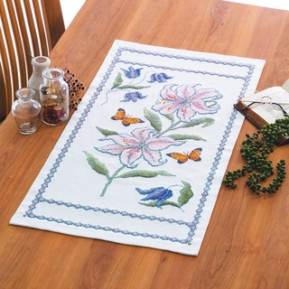 テーブルセンターの刺繍キット「花咲く庭の小さな物語」シリーズ新発売！