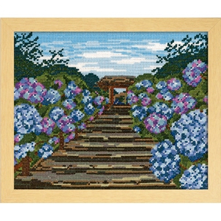 紫陽花（アジサイ）のクロスステッチ刺繍キット