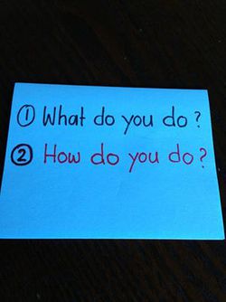 How do you do?