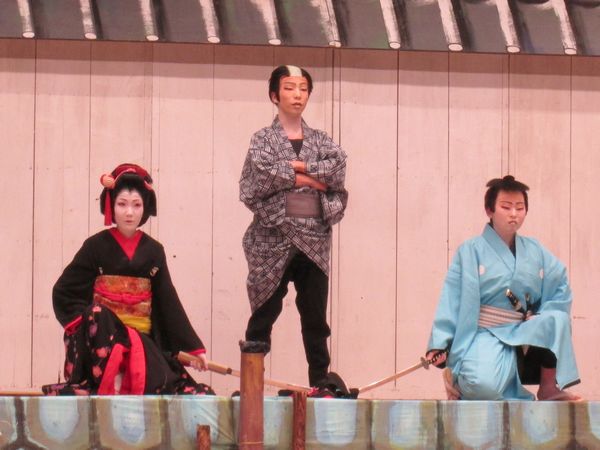 外題「三人吉三 巴 白波~大川端庚申塚の場」 外題「三人吉三 巴 白波~大川端庚申塚の場」