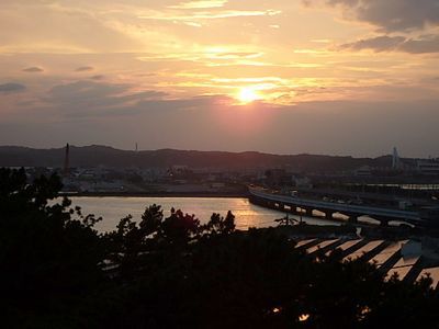 南浜名湖・新居町新弁天からのサンセット 南浜名湖・新居町新弁天からのサンセット